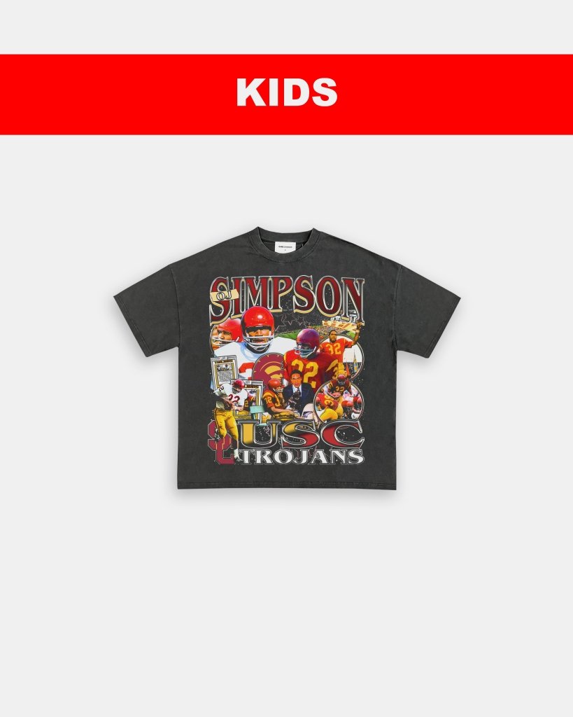 OJ SIMPSON - USC - KIDS TEE Hoodie, Sweatshirt | CoreVibeTees.com (Image 1)