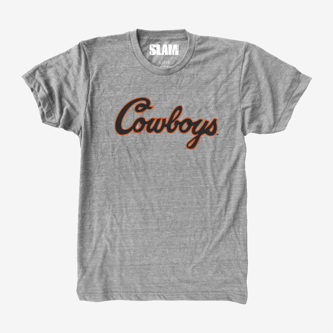 Oklahoma State Cowboys Vintage Script Tee Hoodie, Sweatshirt | CoreVibeTees.com (Image 1)