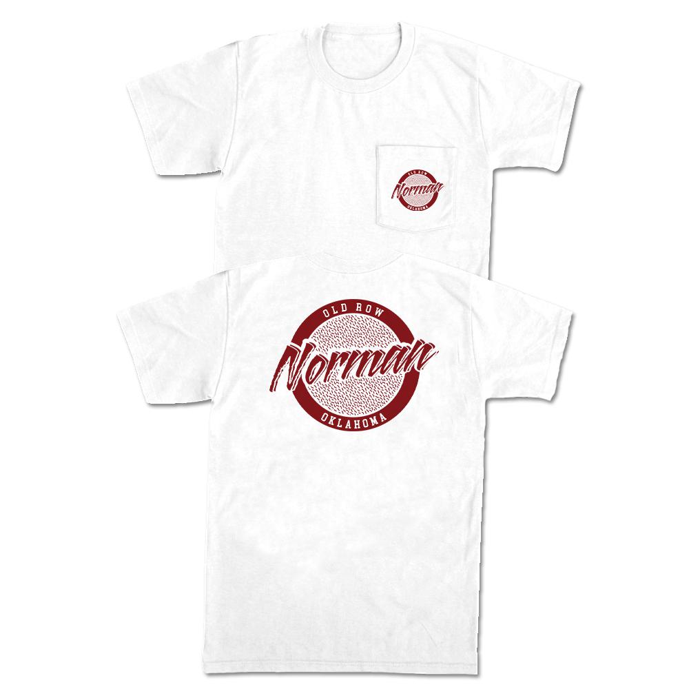 Norman, Oklahoma Circle Logo Pocket Tee Hoodie, Sweatshirt | CoreVibeTees.com (Image 2)