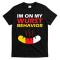 Oktoberfest I'm On My Wurst Behavior T-Shirt Hoodie, Sweatshirt | CoreVibeTees.com