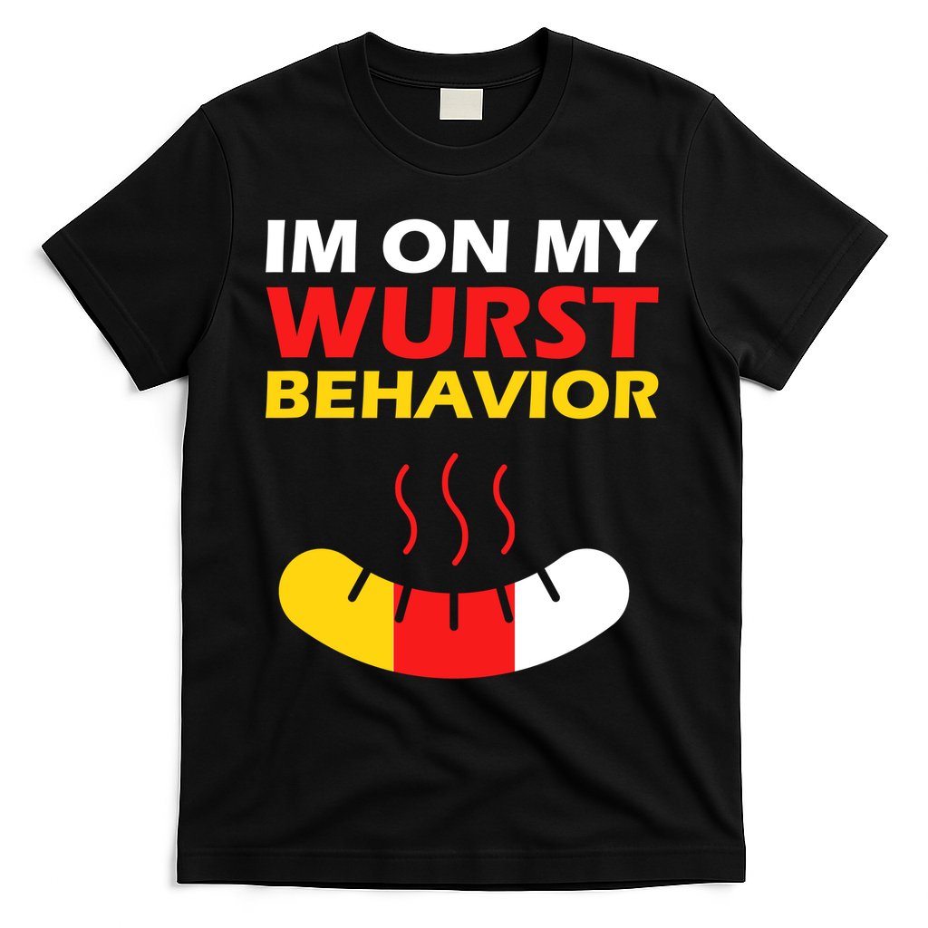 Oktoberfest I'm On My Wurst Behavior T-Shirt Hoodie, Sweatshirt | CoreVibeTees.com