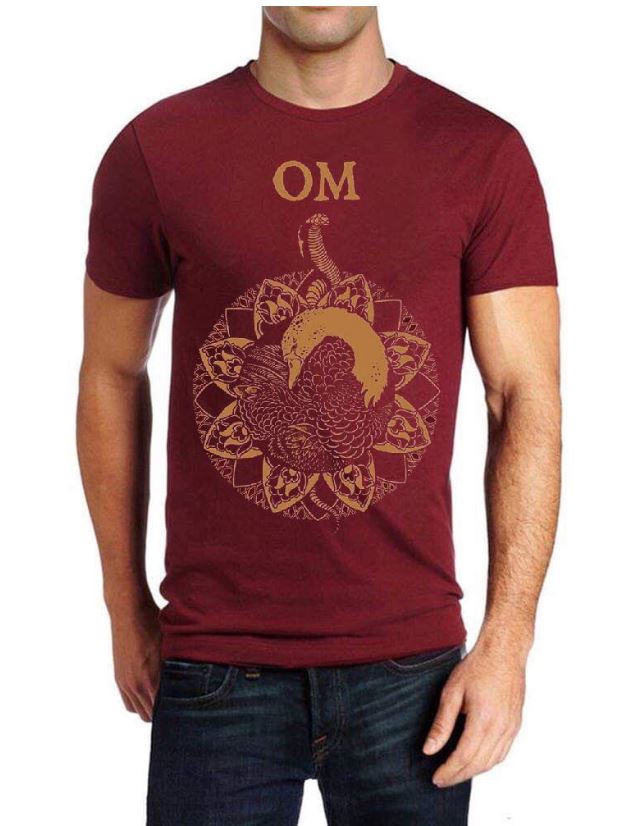 Om Maroon Half Sleeve T-Shirt Hoodie, Sweatshirt | CoreVibeTees.com