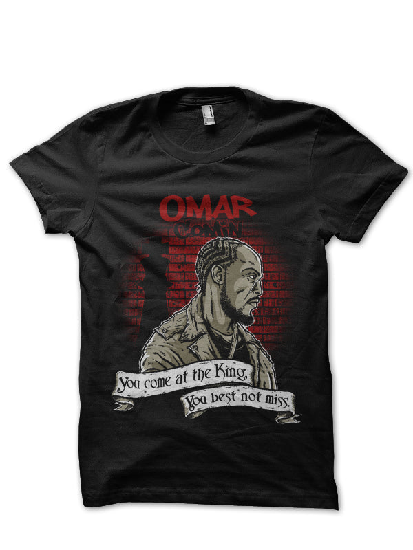 Omar Coming Black Tee Hoodie, Sweatshirt | CoreVibeTees.com
