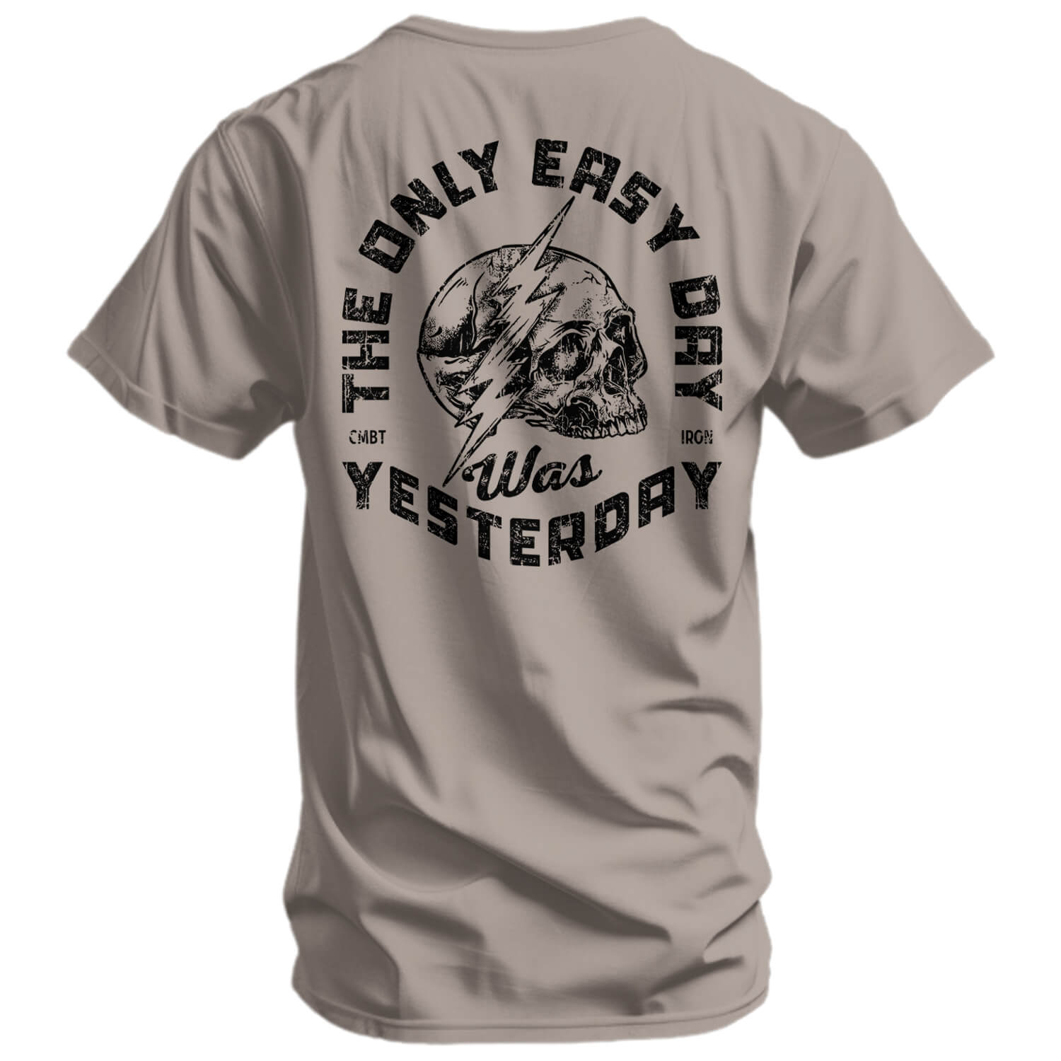 Only Easy Day Was Yesterday Skull Men's T-Shirt Hoodie, Sweatshirt | CoreVibeTees.com (Image 3)
