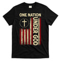One Nation Under God Flag 4th Of July Patriotic Christian T-Shirt Hoodie, Sweatshirt | CoreVibeTees.com