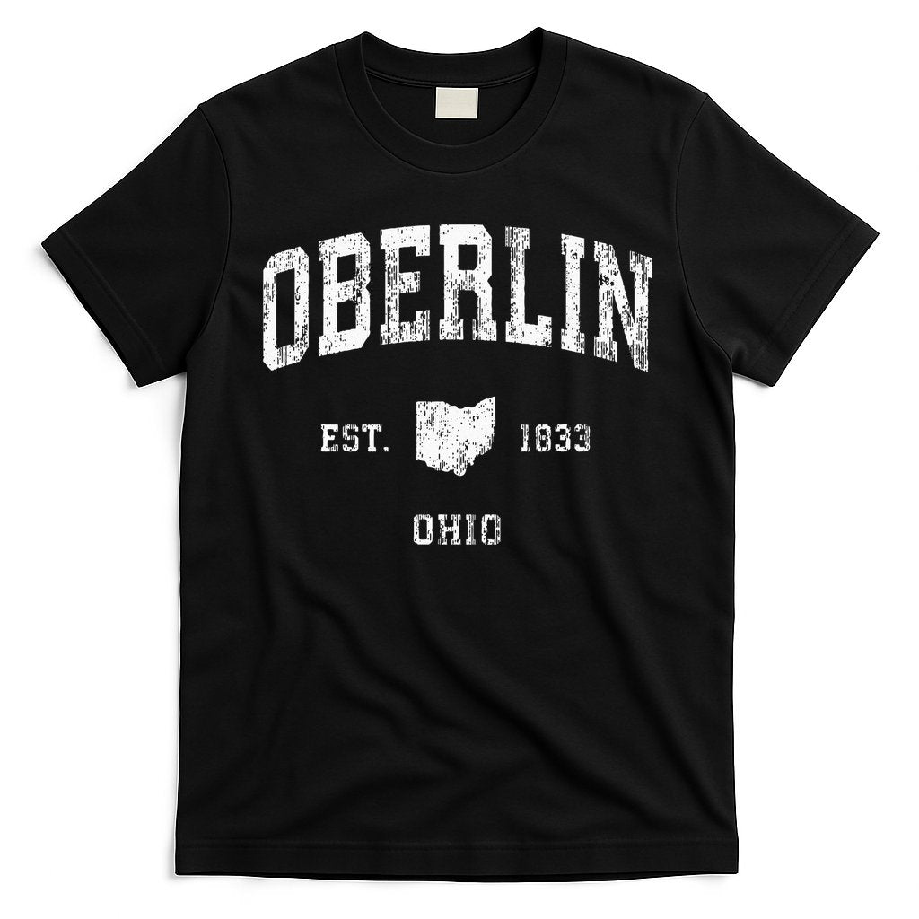 Oberlin Ohio OH Vintage Athletic Sports Design T-Shirt Hoodie, Sweatshirt | CoreVibeTees.com