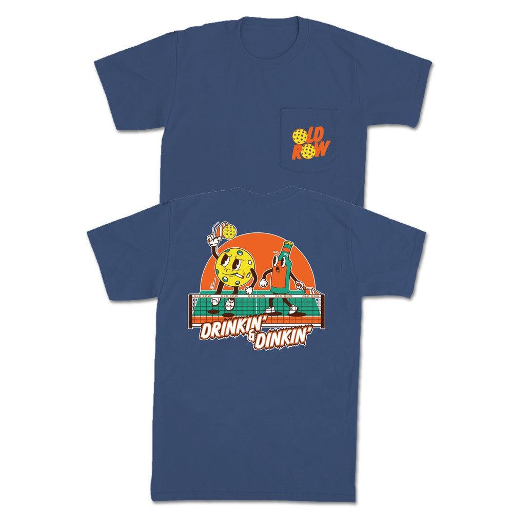 Drinkin' and Dinkin' Pocket Tee Hoodie, Sweatshirt | CoreVibeTees.com (Image 1)