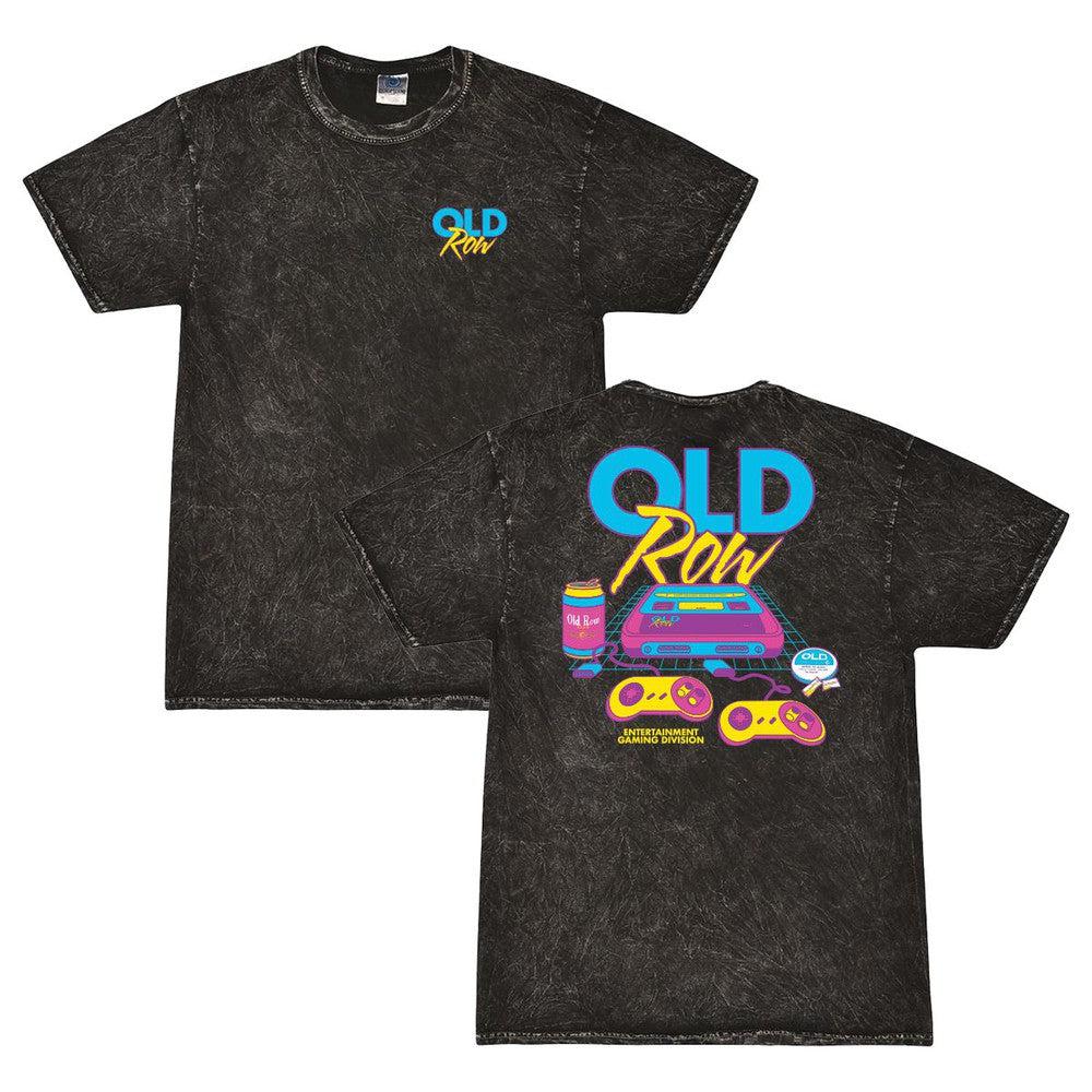 Old Row 90s Gaming Mineral Wash Tee Hoodie, Sweatshirt | CoreVibeTees.com (Image 1)