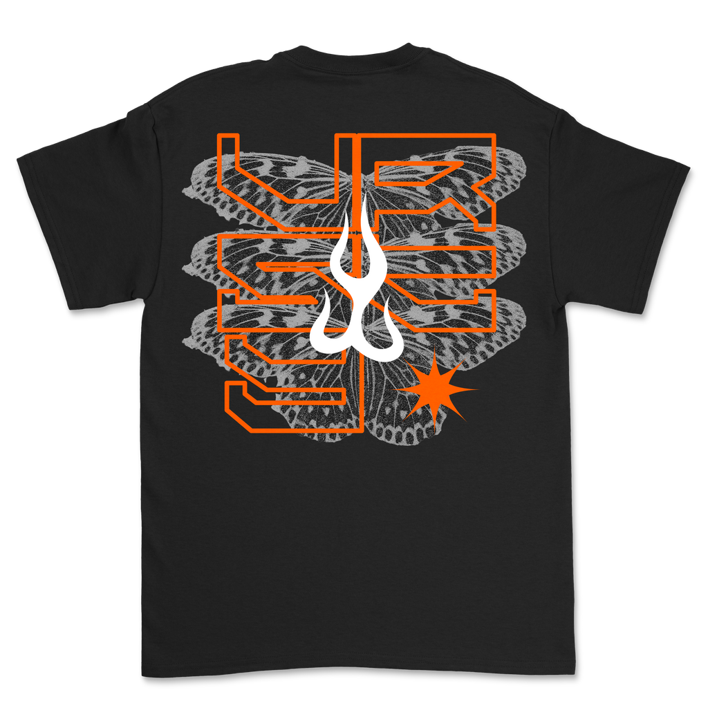 VRSTY - Orange Butterfly Shirt Hoodie, Sweatshirt | CoreVibeTees.com (Image 3)