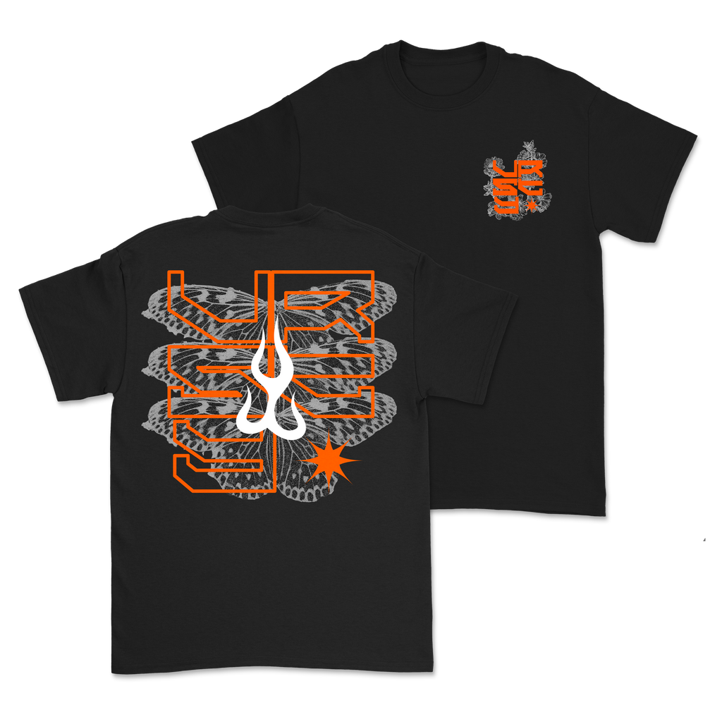 VRSTY - Orange Butterfly Shirt Hoodie, Sweatshirt | CoreVibeTees.com (Image 1)