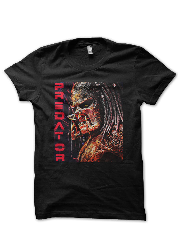 Predator Half Sleeve Black T-Shirt Hoodie, Sweatshirt | CoreVibeTees.com