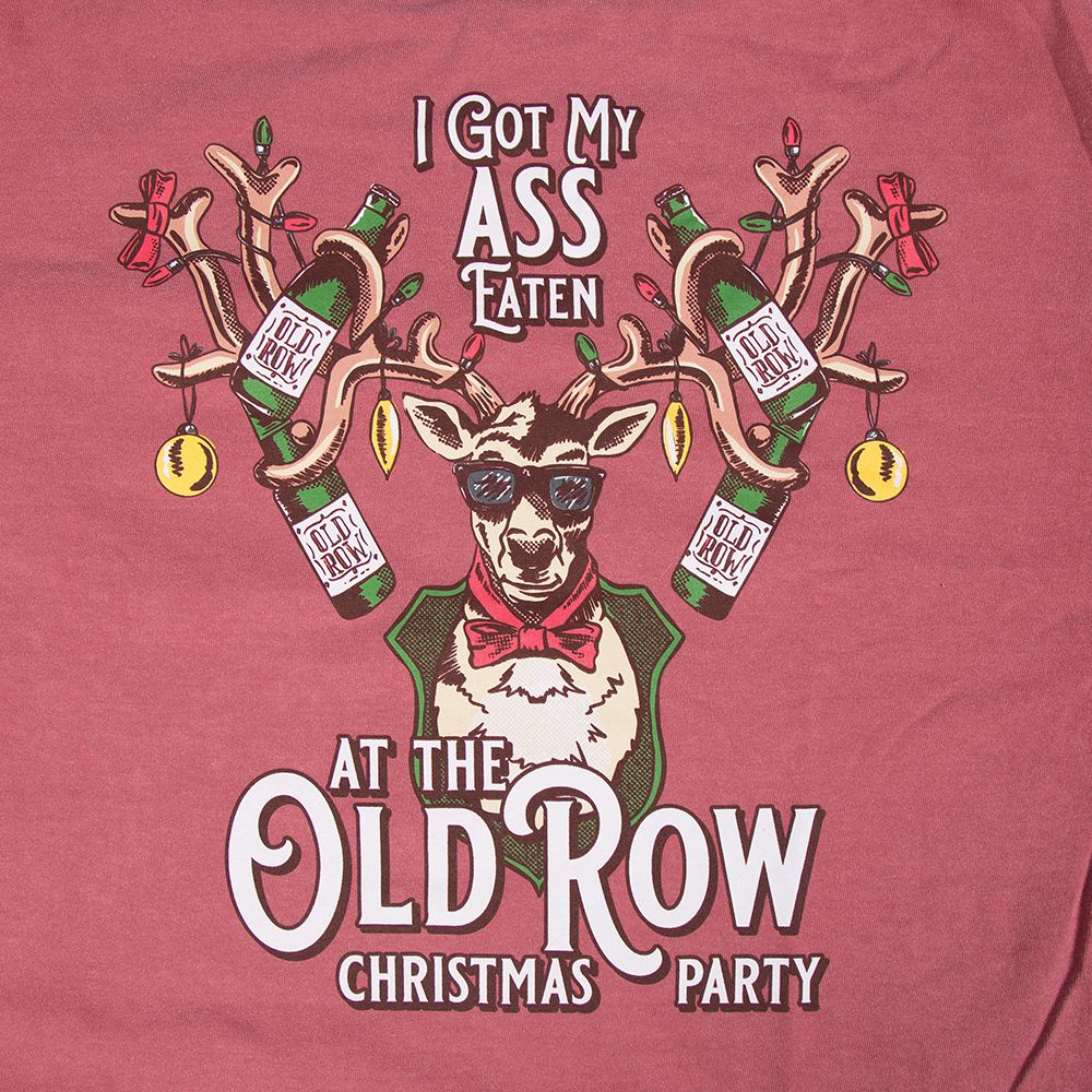 Old Row Christmas Party Long Sleeve Pocket Tee Hoodie, Sweatshirt | CoreVibeTees.com (Image 2)
