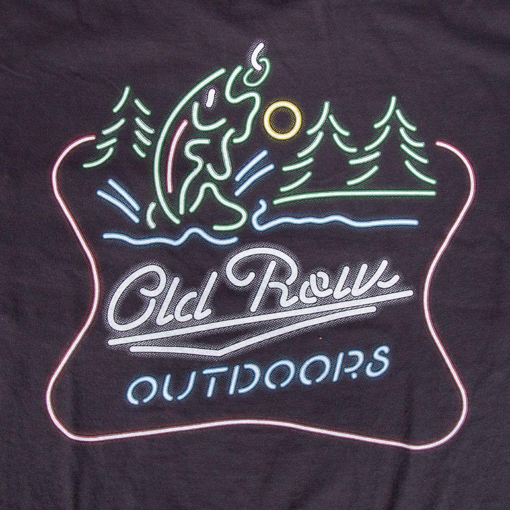 Old Row Outdoors Neon Trout Pocket Tee Hoodie, Sweatshirt | CoreVibeTees.com (Image 2)