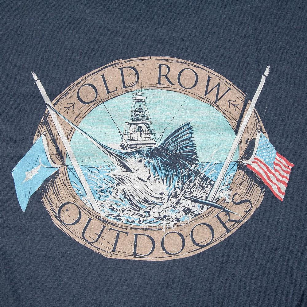 Old Row Outdoors Marlin Badge Pocket Tee Hoodie, Sweatshirt | CoreVibeTees.com (Image 2)