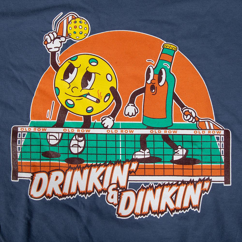 Drinkin' and Dinkin' Pocket Tee Hoodie, Sweatshirt | CoreVibeTees.com (Image 2)