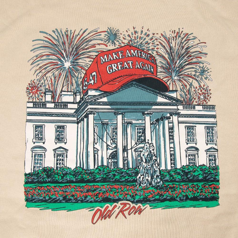 MAGA White House Pigment Dyed Premium Hoodie T-Shirts, Sweatshirt | CoreVibeTees.com (Image 2)