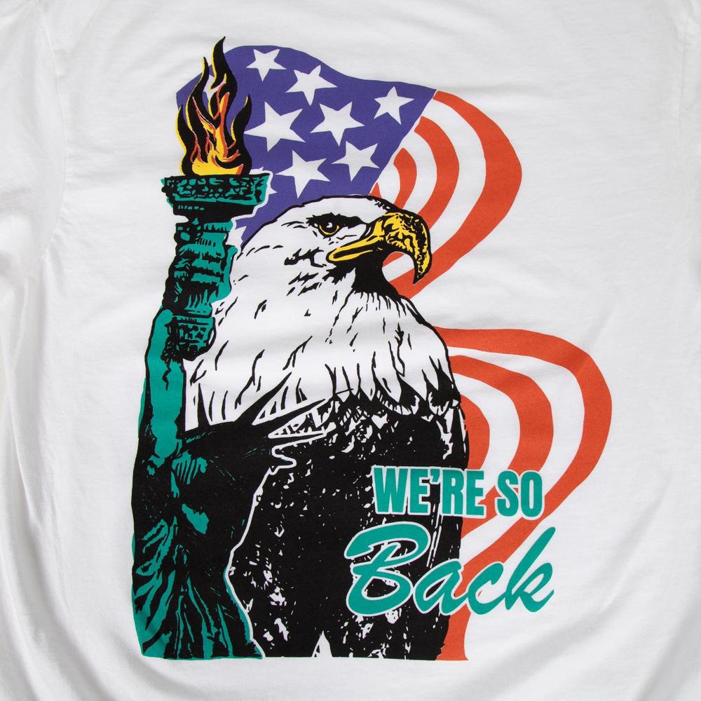We're So Back Pocket Tee Hoodie, Sweatshirt | CoreVibeTees.com (Image 2)