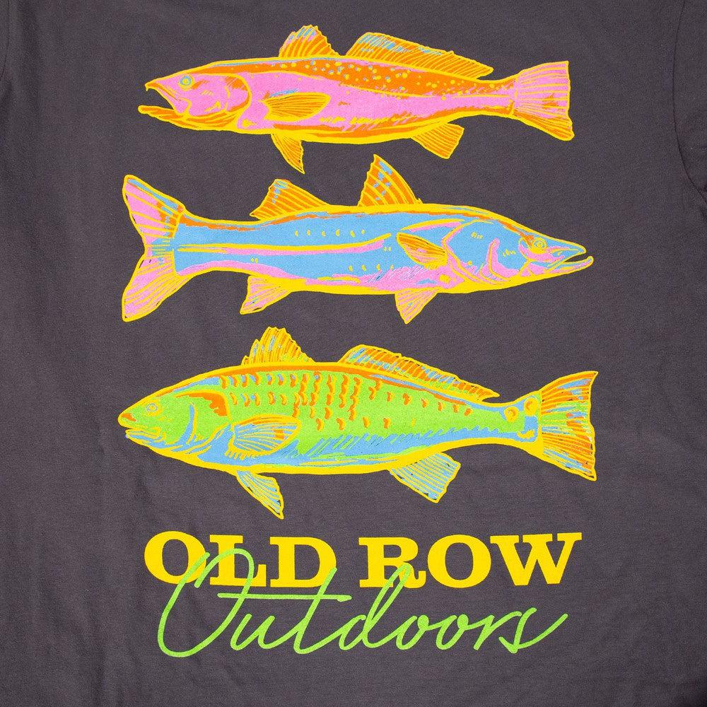 Old Row Outdoors Neon Fish Pocket Tee Hoodie, Sweatshirt | CoreVibeTees.com (Image 2)