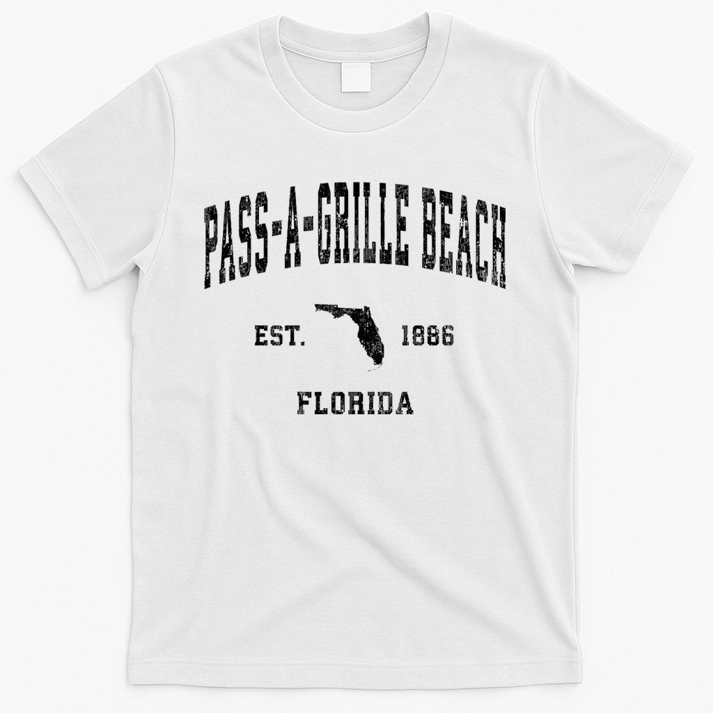 Pass A Grille Beach Florida Fl Vintage Established Athletic T-Shirt Hoodie, Sweatshirt | CoreVibeTees.com