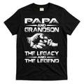 Papa And Grandson The Legend And The Legacy TShirt T-Shirt Hoodie, Sweatshirt | CoreVibeTees.com