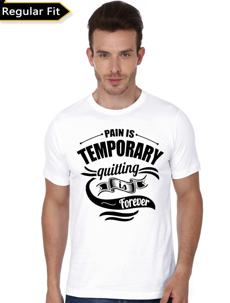 Pain Is Temporary White Tee Hoodie, Sweatshirt | CoreVibeTees.com