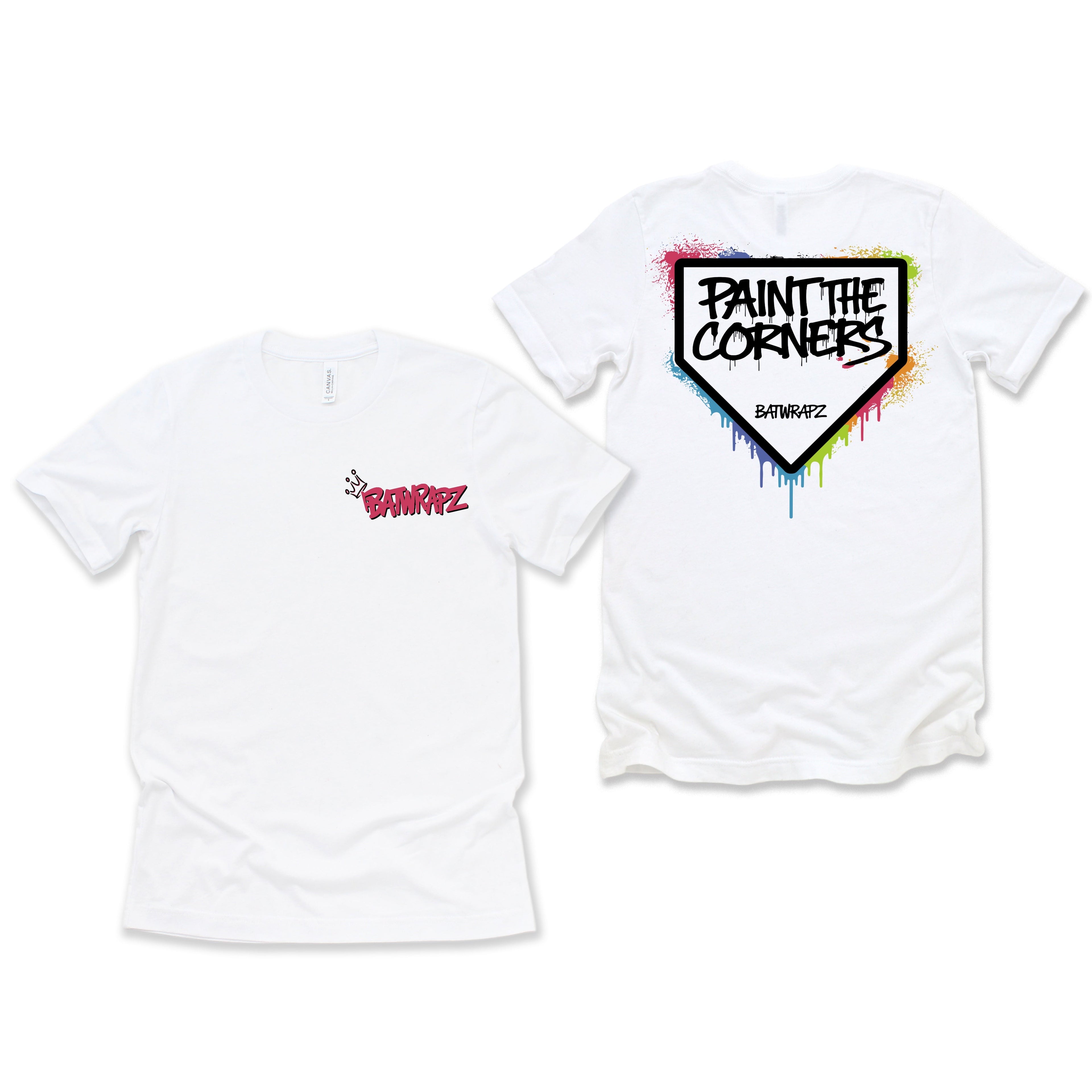 BatWrapz Baseball "Paint The Corners" Youth T-Shirt Hoodie, Sweatshirt | CoreVibeTees.com (Image 1)