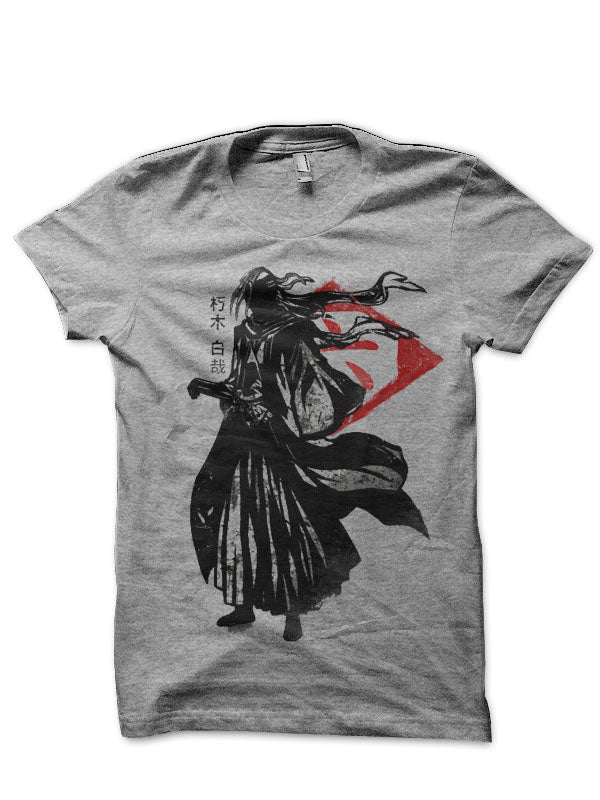Bleach â€“ Kenpachi Zaraki Grey T-Shirt Hoodie, Sweatshirt | CoreVibeTees.com