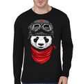 Panda Black Full Sleeve Tee Hoodie, Sweatshirt | CoreVibeTees.com
