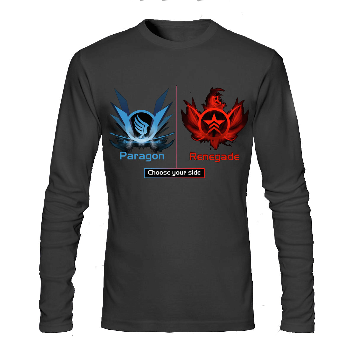 Mass Effect â€“ Paragon Renegade Full Sleeve Tee Hoodie, Sweatshirt | CoreVibeTees.com