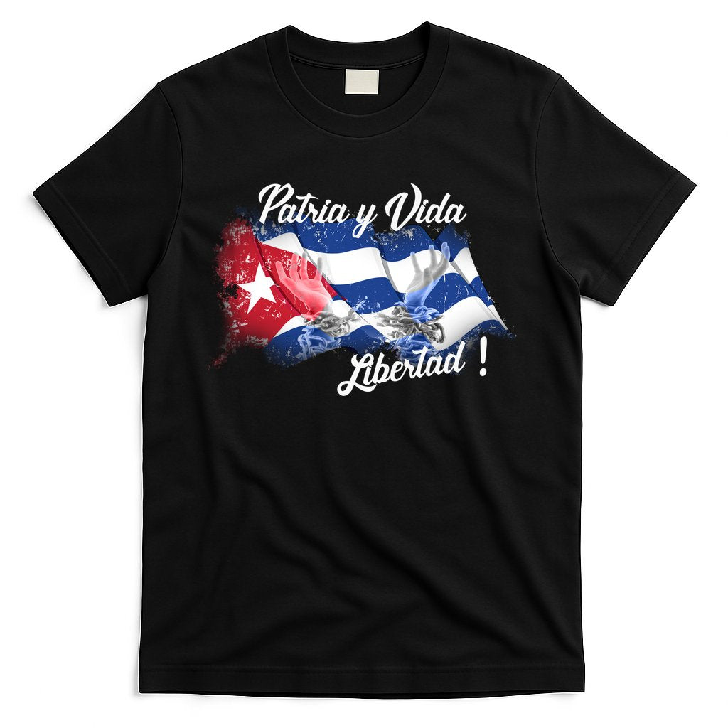 Patria Vida Libertad Cuba T-Shirt Hoodie, Sweatshirt | CoreVibeTees.com