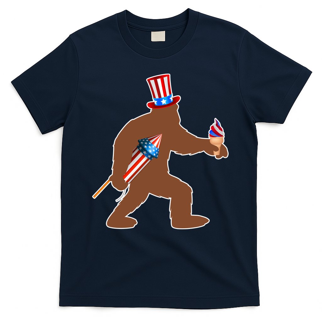 Patriotic Bigfoot Fireworks USA T-Shirt Hoodie, Sweatshirt | CoreVibeTees.com