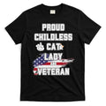 Proud Childless Cat Lady And Veteran T-Shirt Hoodie, Sweatshirt | CoreVibeTees.com
