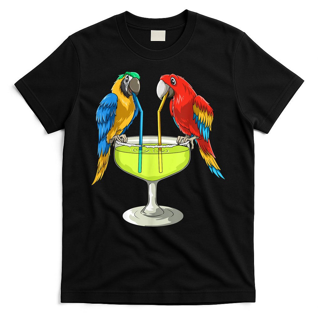 Parrots Drinking Margarita Hawaiian Vacation Beach Party T-Shirt Hoodie, Sweatshirt | CoreVibeTees.com