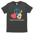 Peace Love Ukulele T-Shirt Hoodie, Sweatshirt | CoreVibeTees.com