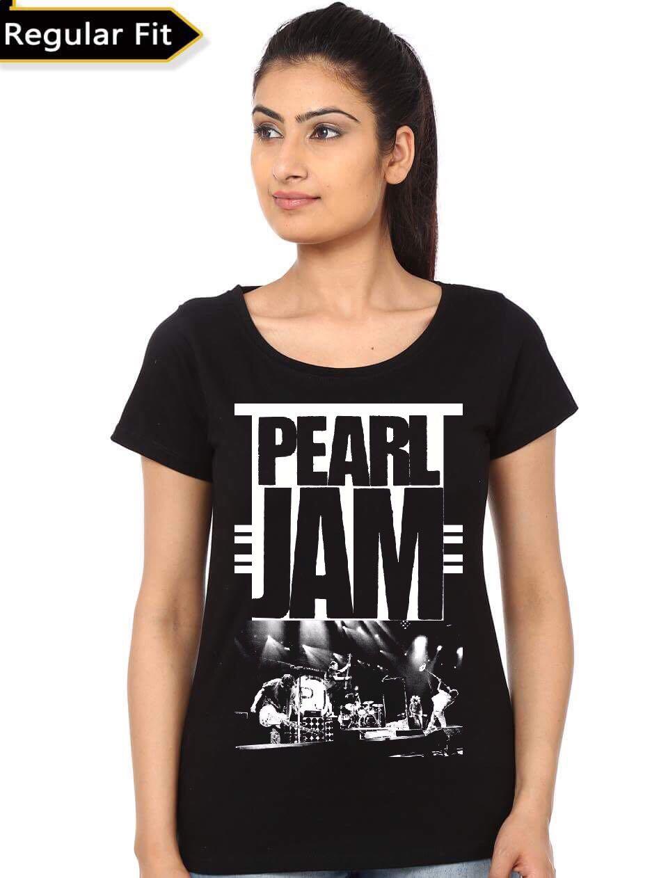 Pearl Jam Girlâ€™s Black T-Shirt Hoodie, Sweatshirt | CoreVibeTees.com