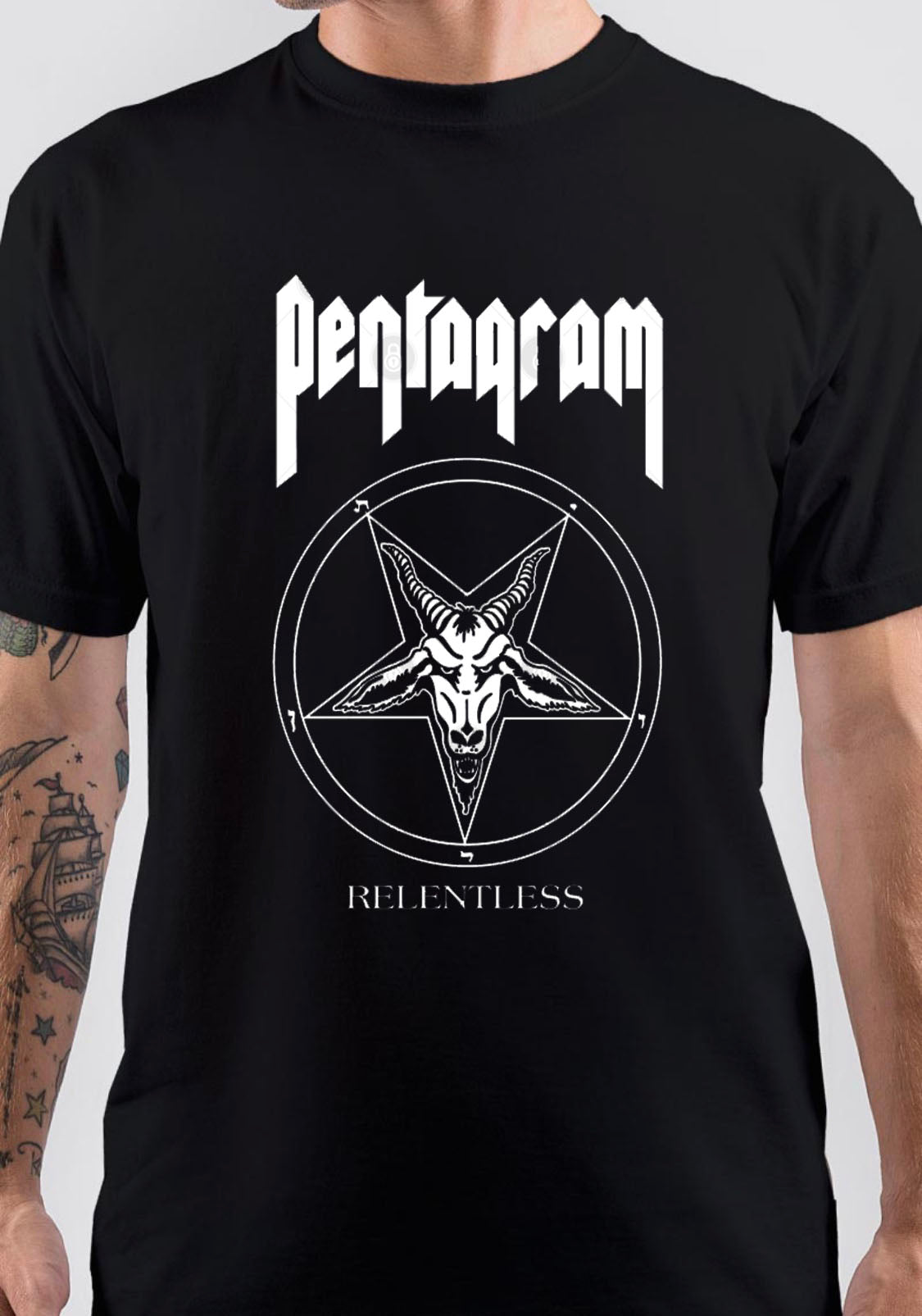 Pentagram Band Black T-Shirt Hoodie, Sweatshirt | CoreVibeTees.com