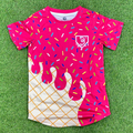 BatWrapz Baseball Ice Cream Short Sleeve Training Tee Youth - Pink Hoodie, Sweatshirt | CoreVibeTees.com (Image 1)