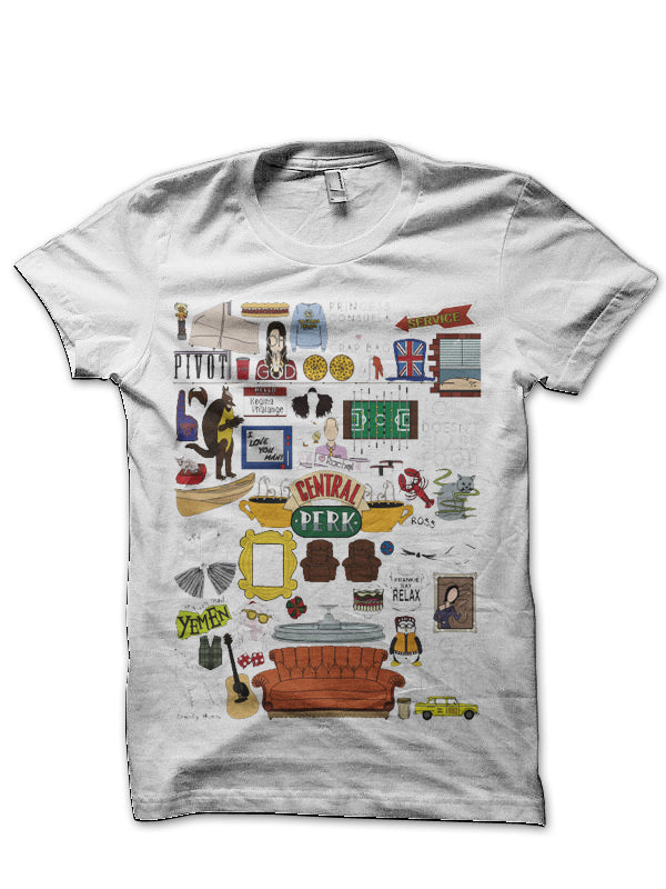 Friends Tv Show White T-Shirt Hoodie, Sweatshirt | CoreVibeTees.com