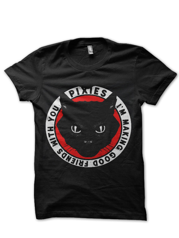 Pixies Band Black Half Sleeve T-Shirt Hoodie, Sweatshirt | CoreVibeTees.com