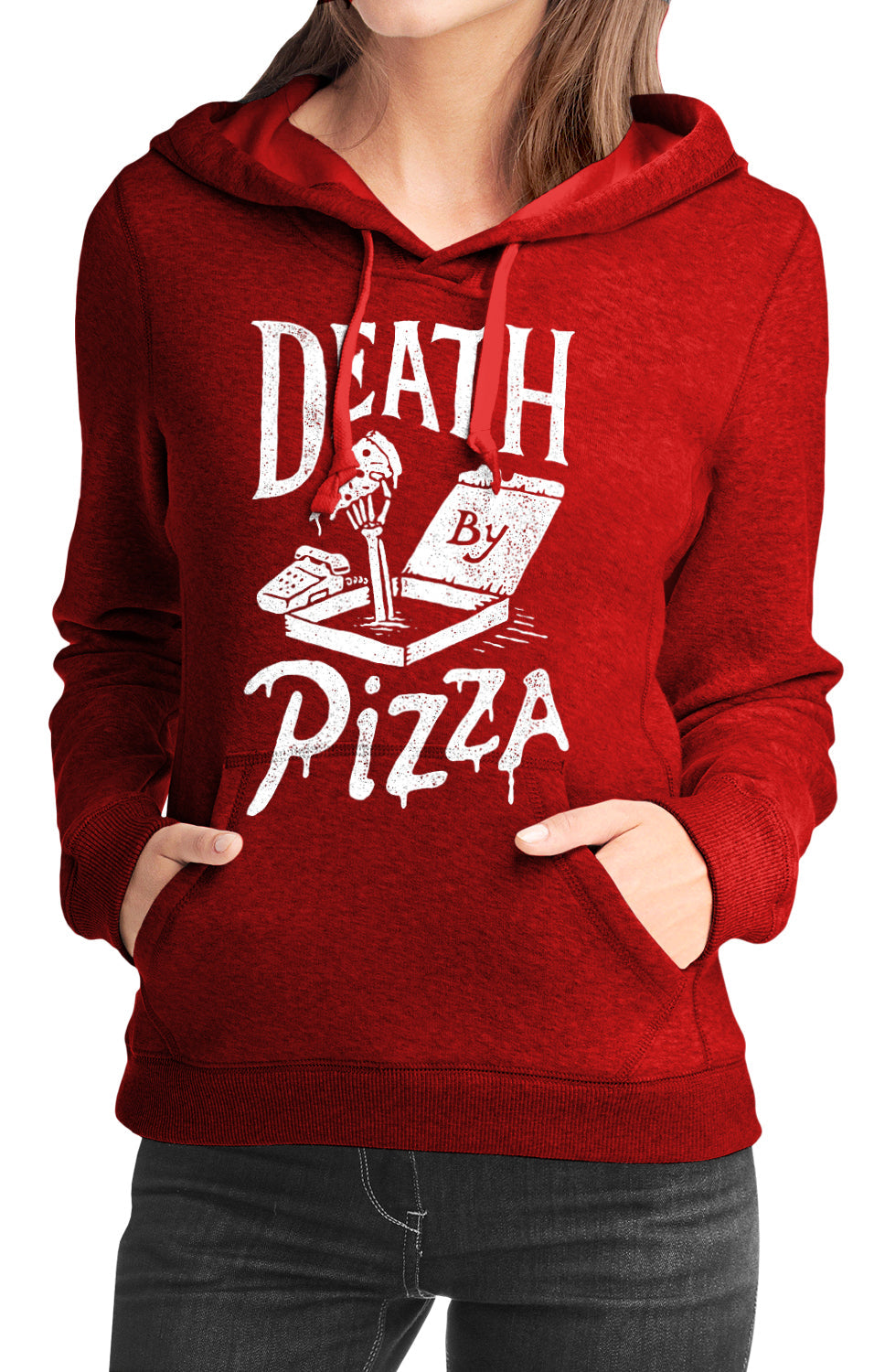 Pizza Red Girlâ€™s Hoodie T-Shirts, Sweatshirt | CoreVibeTees.com