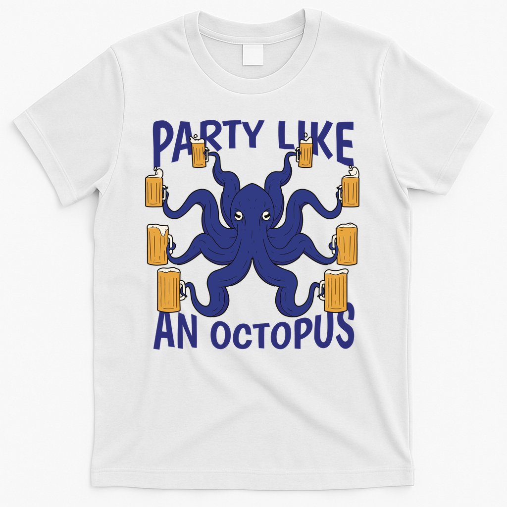 Party Like An Octopus Beer T-Shirt Hoodie, Sweatshirt | CoreVibeTees.com