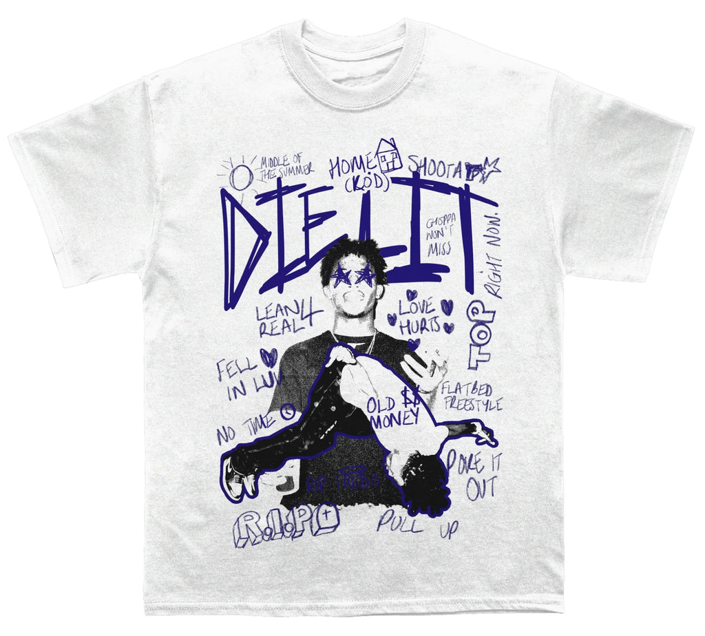 Playboi Carti "Die Lit" Sketchbook TEE Hoodie, Sweatshirt | CoreVibeTees.com
