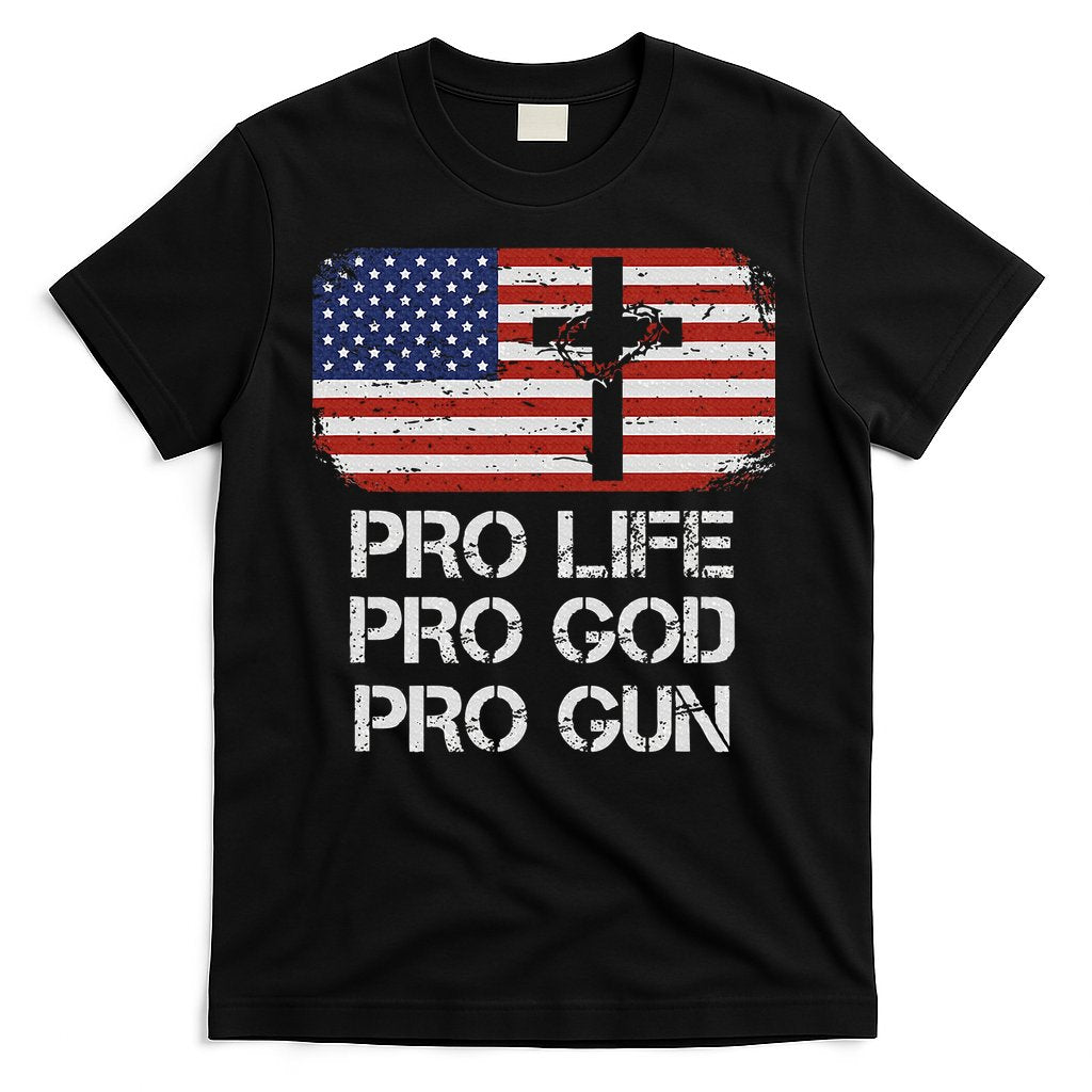 Pro Life Pro God Pro Gun Conservative T-Shirt Hoodie, Sweatshirt | CoreVibeTees.com