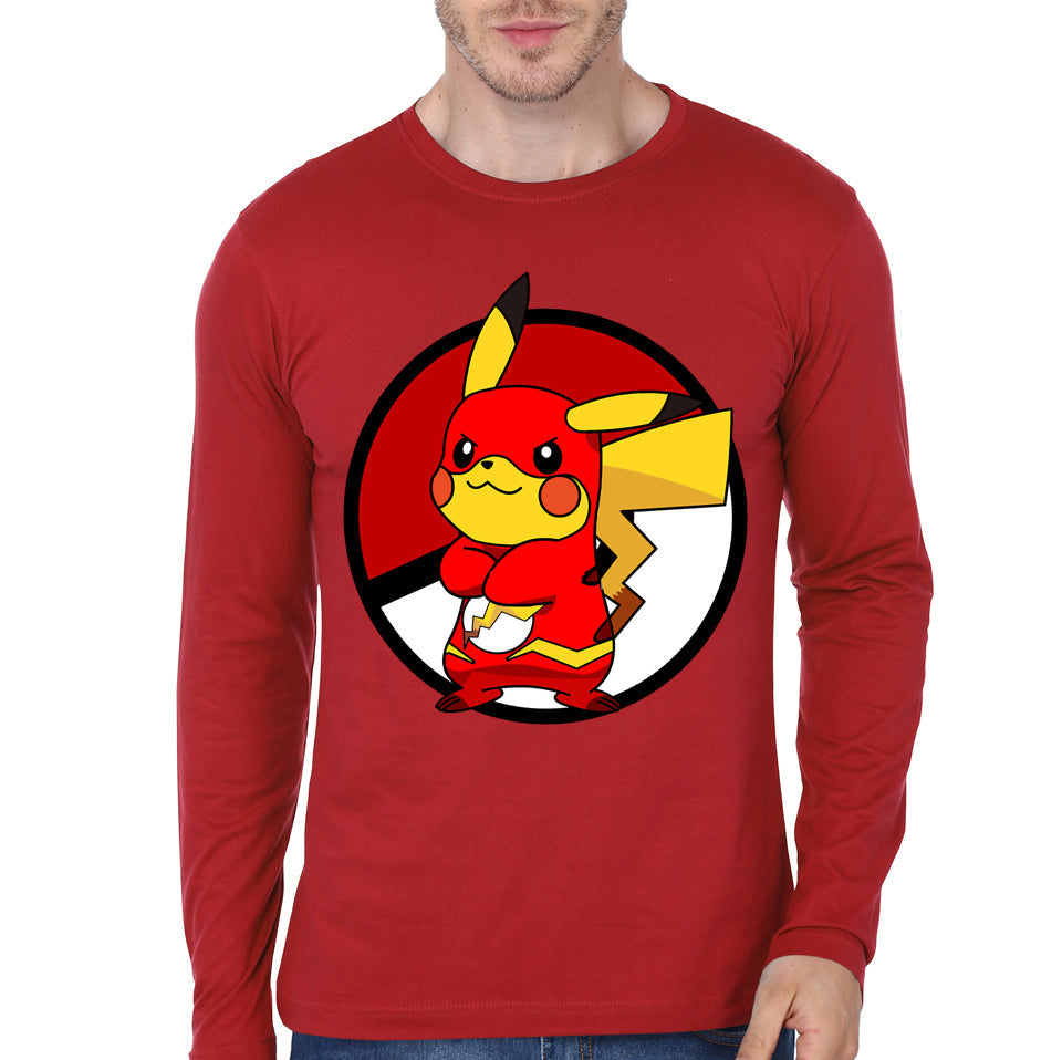 Poke Flash Red Full Sleeve Tee Hoodie, Sweatshirt | CoreVibeTees.com