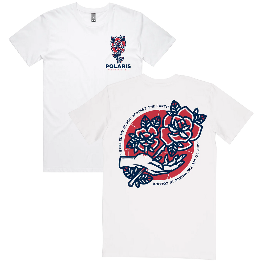 Rose Tee (White) Hoodie, Sweatshirt | CoreVibeTees.com (Image 1)