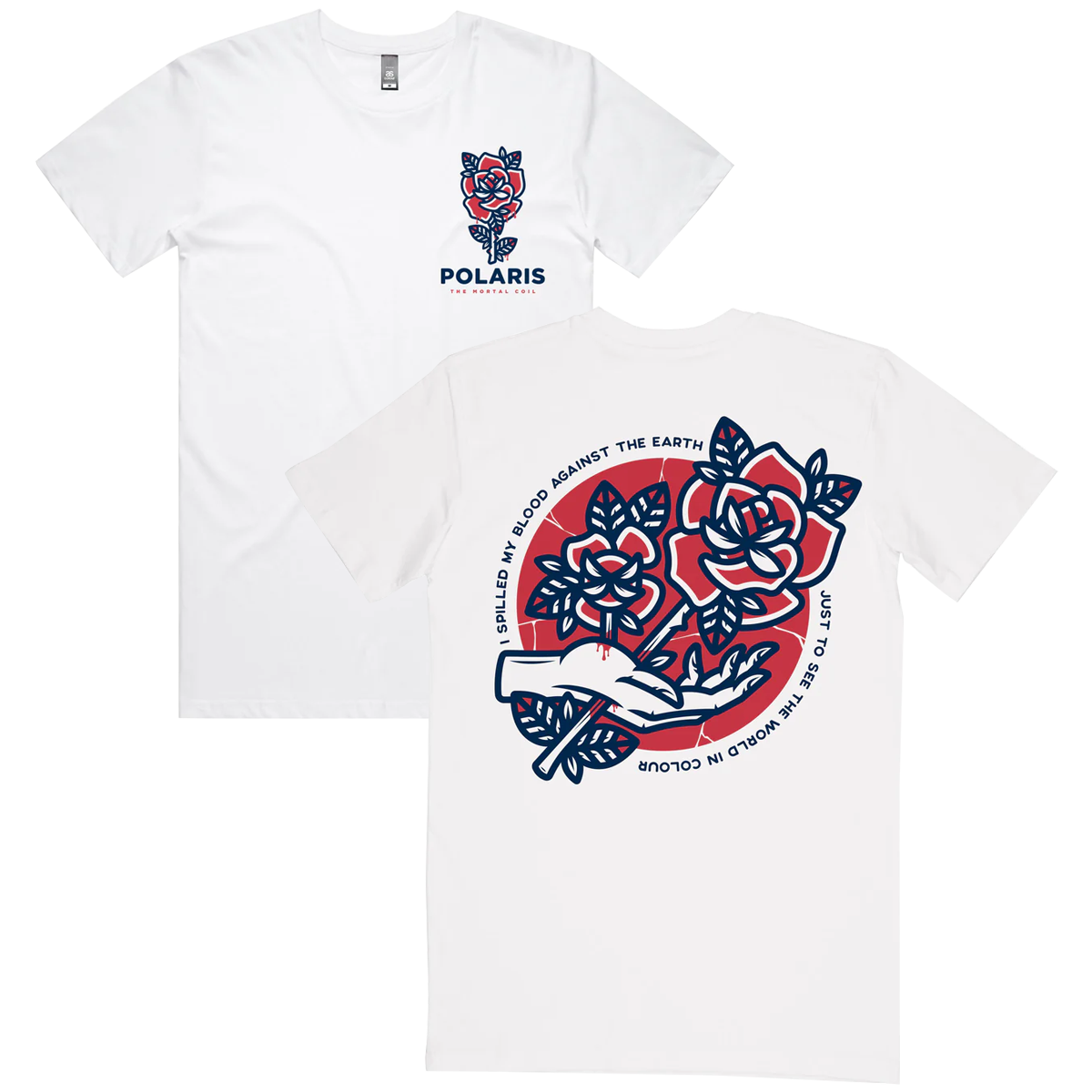 Rose Tee (White) Hoodie, Sweatshirt | CoreVibeTees.com (Image 1)
