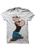 Popeye White T-Shirt Hoodie, Sweatshirt | CoreVibeTees.com