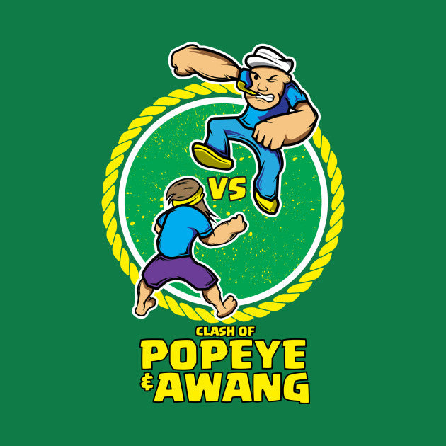 Popeye Clash T-Shirt Hoodie, Sweatshirt | CoreVibeTees.com