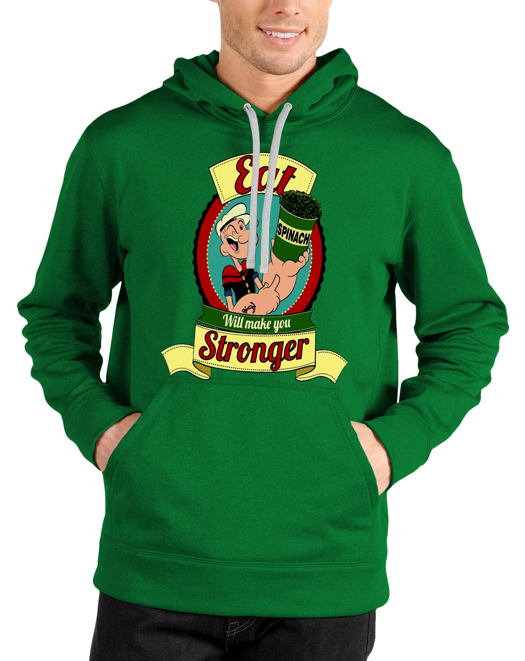 Popeye Green Hoodie T-Shirts, Sweatshirt | CoreVibeTees.com