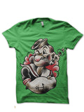 Popeye Green Tee (All Colour Available) Hoodie, Sweatshirt | CoreVibeTees.com